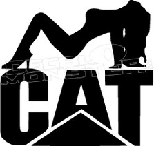 Cat Hot Girl Decal Sticker