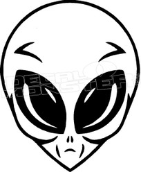 Alien Silhouette 1 Decal Sticker