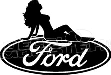 Ford Hot Girl Decal Sticker