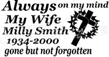 In Loving Memory Catholic... 4 Memorial Decal Sticker