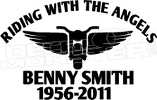 In Loving Memory Catholic Motorcycle... 10 Memorial decal Sticker