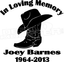In Loving Memory Southwestern... 3 Memorial Decal Sticker