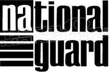 National Guard 1 Decal Sticker