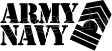 USA Army Navy 2 Decal Sticker