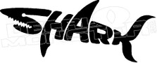 Shark Wording 4 Decal Sticker