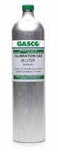 GASCO 58L-99-5 Hydrogen Sulfide Calibration Gas H2S 5 PPM Balance Air in a 58 Liter Aluminum Cylinder 