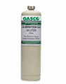 Methane Calibration Gas CH4 2200 PPM Balance Air in a 34 Liter Steel Disposable Cylinder
