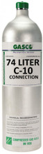 Formaldehyde 5 PPM Calibration Gas Balance Nitrogen in a 74 Liter Disposable Aluminum Cylinder