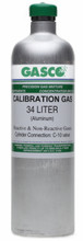 GASCO R513A Refrigerant Calibration Gas 1000 PPM Balance Air in a 34 Liter Aluminum Disposable Cylinder