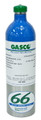 GASCO 66es-248-100 Isobutylene 100 PPM, Balance Air, Calibration Gas in a 58 Liter Aluminum ecosmart cylinder C-10 Connection