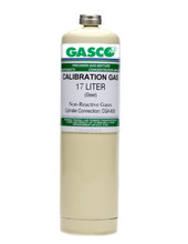 Methane Calibration Gas CH4 5000 PPM Balance Nitrogen in a 17 Liter Steel Disposable Cylinder