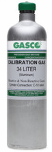 Methane Calibration Gas CH4 110 PPM Balance Nitrogen in a 34 Liter Aluminum Disposable Cylinder