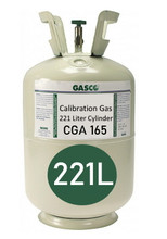 GASCO 221L-304 Mix, Carbon Monoxide 100 PPM, Methane 50% LEL, Balance Air in 221 Liter Steel Cylinder