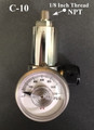 GASCO 70-THREAD-Series Stainless Steel THREADED 1/8 Outlet 2.5 LPM Calibration Gas Regulator C-10 Connection