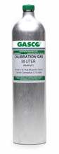 GASCO R1233ZD E Refrigerant Calibration Gas 500 PPM Balance Nitrogen in a 58 Liter Aluminum Disposable Cylinder