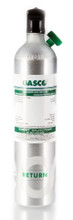 GASCO 105ES-150A-750 Methane 750 PPM in Air Calibration Gas 105 Liter ecosmart Cylinder C-10 Connection