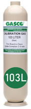 GASCO R449A Refrigerant Calibration Gas 500 PPM Balance NITROGEN in a 103 Liter C-10 Connection (103L-R449A-500N)