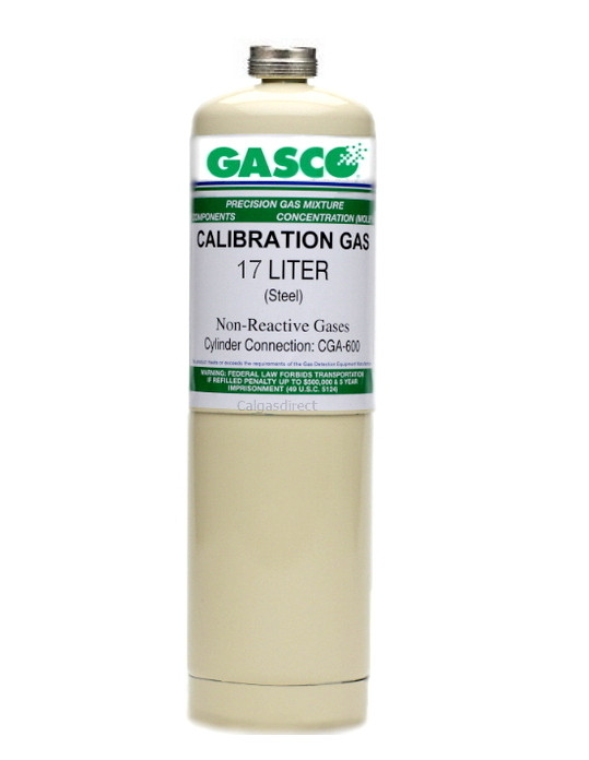 Isobutylene Calibration Gas C4H8 5 PPM Balance Air in a 17 Liter Steel