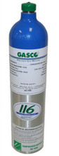 Oxygen (Zero Air) Calibration Gas 20.9% O2 in a 116 Liter Cylinder Connection Type C-10, Cylinder Material: Aluminum