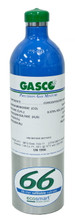 Ethane Calibration Gas C2H6 2.5% Balance Nitrogen in a 66 ecosmart Refillable Aluminum Cylinder