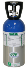 Carbon Monoxide Calibration Gas CO 15 PPM Balance Nitrogen in a 650 Liter Factory Refillable Aluminum Cylinder