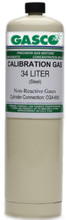 x02ai99cp340854 / 34LS-50-20 / Carbon Monoxide 20 PPM /  Balance Air Calibration Gas / 34 Liters