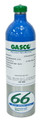 GASCO Calibration Gas Propylene 4%, Balance Nitrogen, in a 66 Liter ecosmart Cylinder