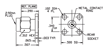 Connectors - 2.92mm Connectors - 2.92mm Male Connectors - HASCO COMPONENTS