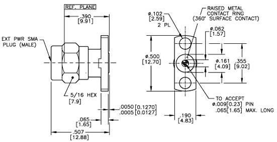 Southwest Microwave Super SMA Plug (Male) Field Replaceable