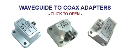Click Here for Waveguide Adapters