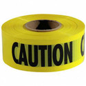 Caution Tape Yellow w/Black Letters - 3" x 1000' roll