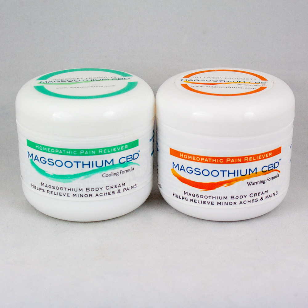 4oz Warming and Cooling CBD/Magnesium/Arnica Cream Gift Set