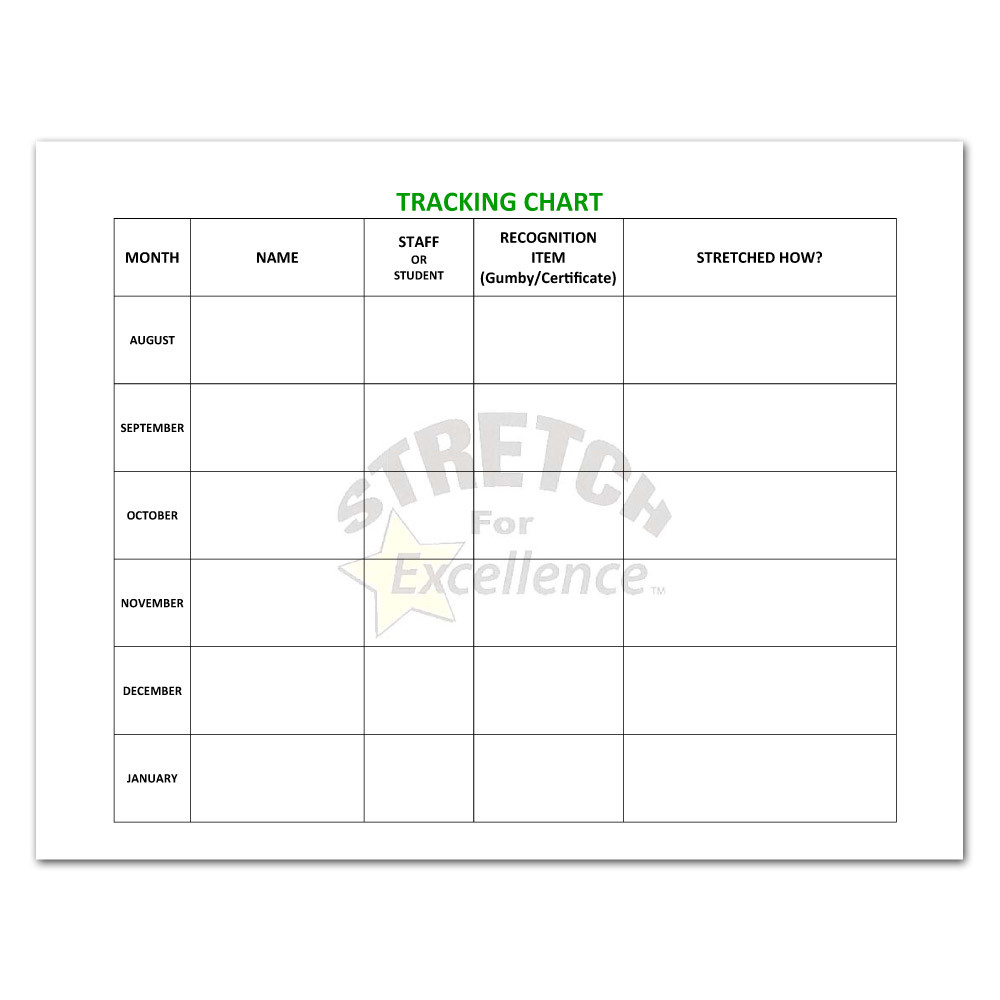Free Awards and Recognition Tracking Chart
