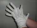 White Cotton Gloves Ladies or Mens Pkt 10 Pairs