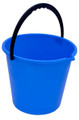 Round bucket with plastic handle. Holds 10lt