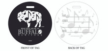Music, Buffalo Music, Music in Buffalo, Luggage tag, ID Tag, Buffalo Luggage Tag, Buffalo ID tag, Buffalo, Buffalo NY