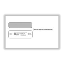 Double Window Envelope for official 2-Up W-2's (item # 6666-1).  Accommodates form #'s 5201. 5202, 5203, & 5204
