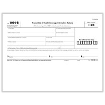 ACA Form 1094-BT, 25/package is a summary transmittal record for form 1095-B.  Item # 1094-BT