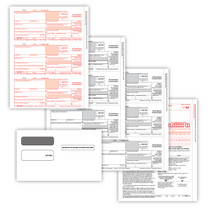 (NEW) 1099-NEC Form, 4-Part, 50 each with Envelopes Packaged Set (Item # NEC6103E).  2022