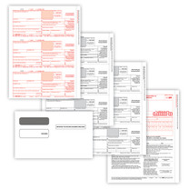 (NEW) 1099-NEC Form, 4-Part, 50 each with Envelopes Packaged Set (Item # NEC6103E).  2025