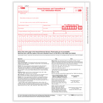 1096 Annual Summary & Transmittal Form (for 1099's). (item# 5100)  2025