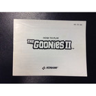 The Goonies II Instruction Booklet - NES
