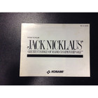 Jack Nicklaus' Greatest 18 Holes of Major Championship Golf Instruction Booklet - NES