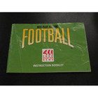 NES Play Action Football Instruction Booklet - NES