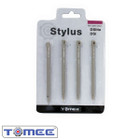 DSi/ DS Lite Stylus Pen Set (Silver) (4-Pack) - Tomee