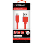 Xtreme Cables 3' USB to 8-Pin Lightning Flat Tangle Free Cable - Red