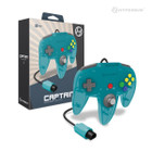 "Captain" Premium Controller for N64 - Turquoise
