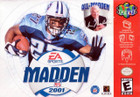 Madden NFL 2001 - N64 Nintendo 64 Game Complete CIB Tested Working - N64 (Label Wear)