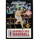 Sports Talk Baseball - Sega Genesis - (With Box and Book)