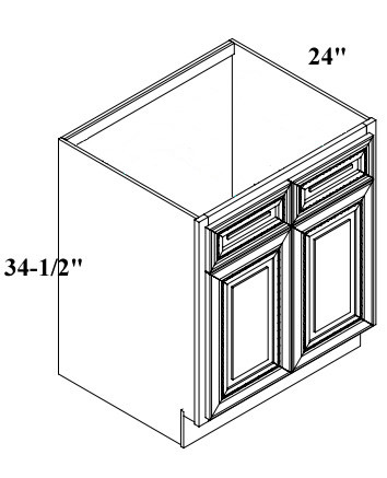 SB42 Randolph Walnut - RTA Cabinet Hub